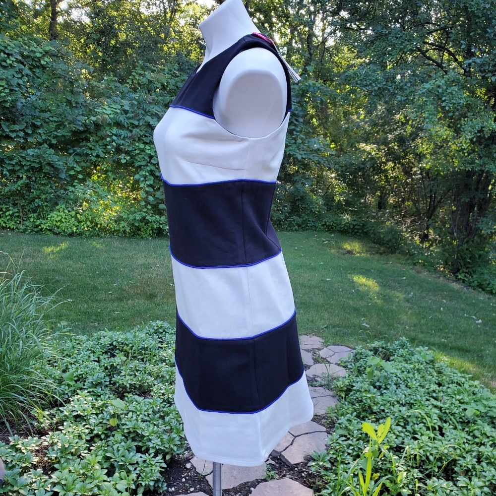 Julie Brown NYC Black and Ivory Leah Dress NWT - Picture 5 of 11